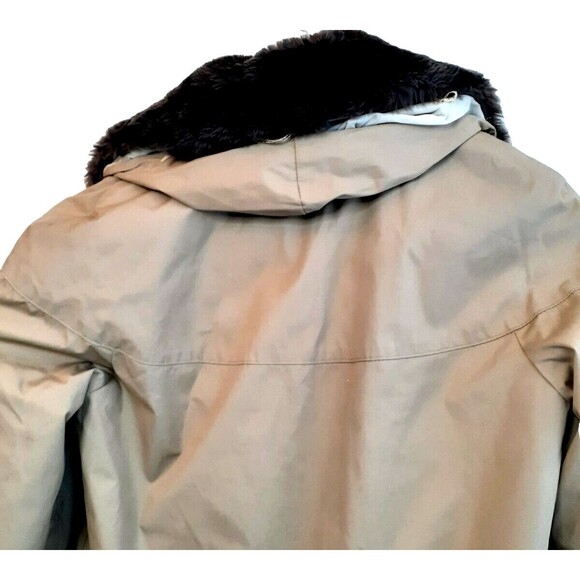 Vintage A Robert Lewis Idea HEAVY Coat Size 42 Mens Large Beige Faux Fur Lining - Picture 12 of 16